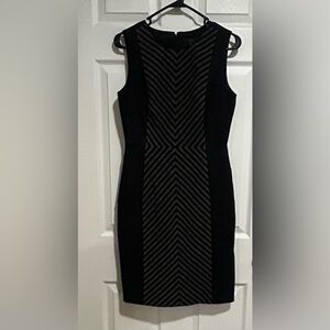 J. Crew Women’s Black and Gray Wool Mini Dress Size 2